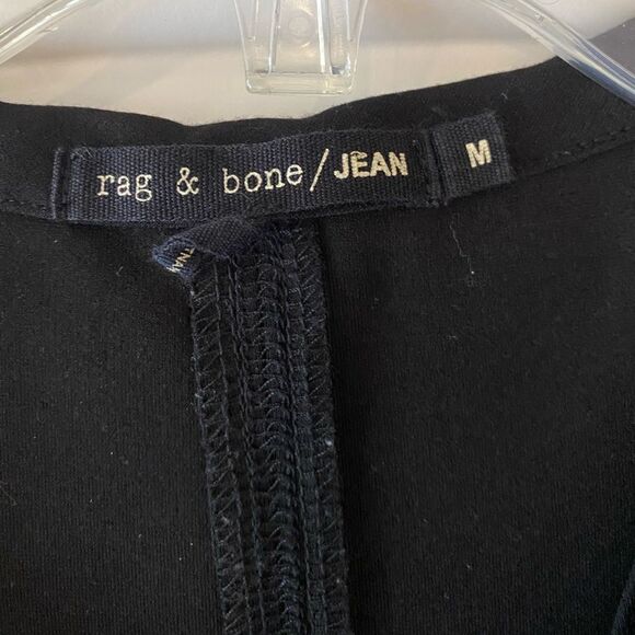 Rage & bone jean black bodycon dress - size M - Picture 3 of 4